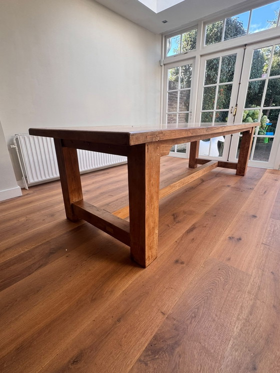 Solid Oak Dining Table 280x100cm – Wood (photo 5 of 11)