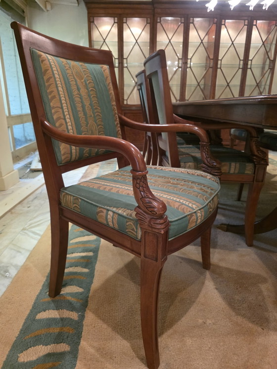 Table avec 8 chaises – Salles à manger complètes, Metal, Textile (photo 10 of 10)