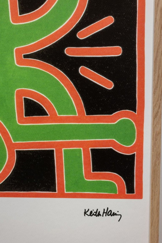 Image 1 of Keith Haring. Serigrafía numerada a color. Década de 1990.
