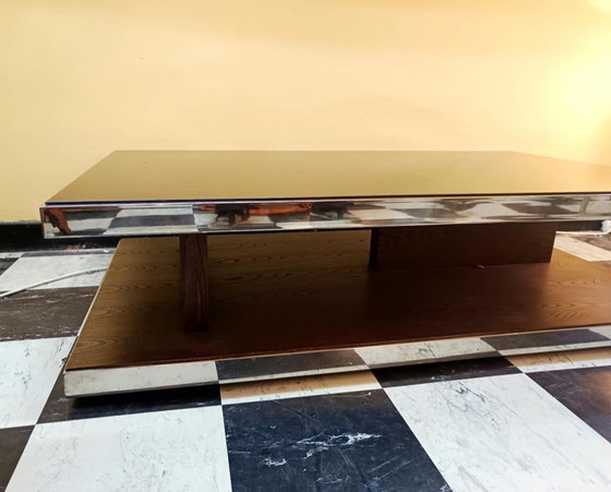Designer Couchtisch Glas und Chrommetall – Couchtische (photo 4 of 13)