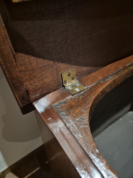 Image 1 of Cassettiera antica in stile Giorgio III del 1800, mobile bar con bevande