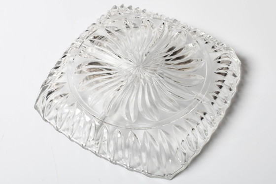 Image 1 of Piatto da portata diviso / Vassoio trasparente per antipasti, stile metà secolo / Italia / Anni '70