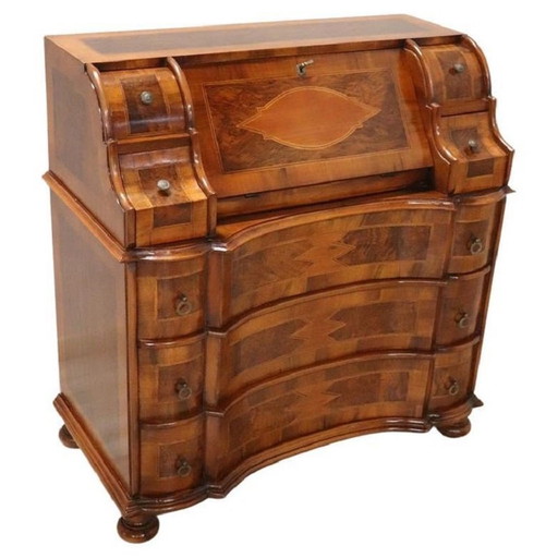 Chest of Drawers in Walnut Veneer, 1980s