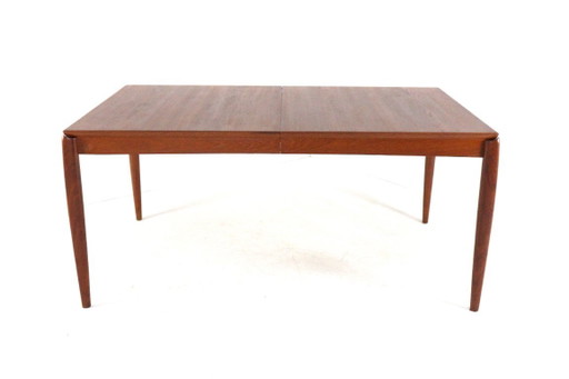H.W. Klein for Bramin rectangular extendable dining table XL vintage Danish design