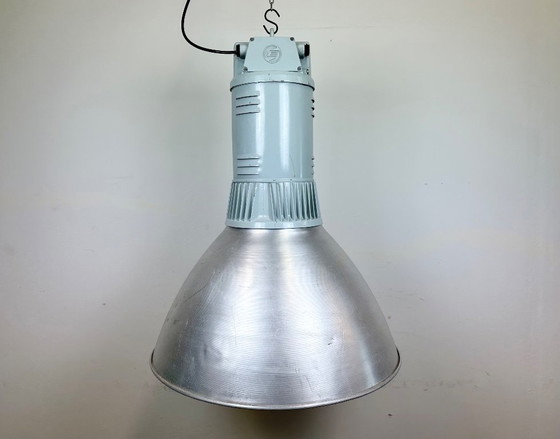 Image 1 of Large Industrial Aluminium Pendant Light from Elektrosvit, 1960s