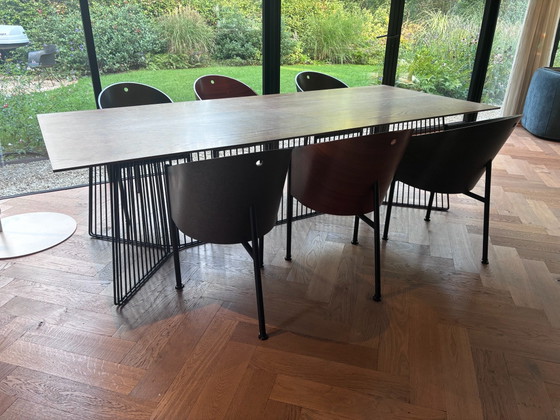 Driade Anapo Esstisch 250, Esstische, Metall, Holz, Schwarz (Foto 11 von 11)