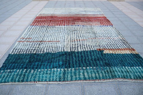 Extra large Moroccan rug 500 × 400 cm, Turquoise, ivory and terracotta, Rugs & carpets, Wool, mint (photo 2 of 10)