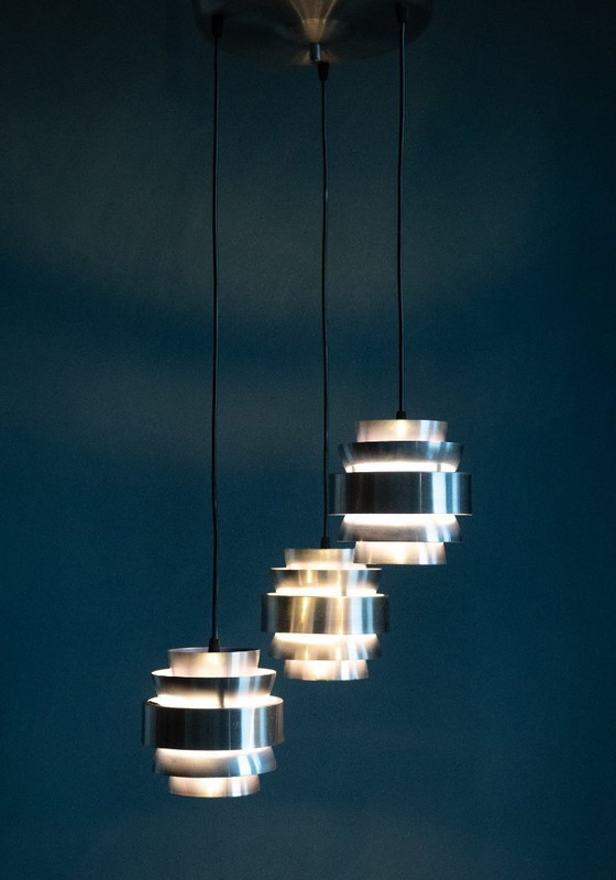 Image 1 of Metal Cascade Pendant Lamp by Lakro Amstelveen