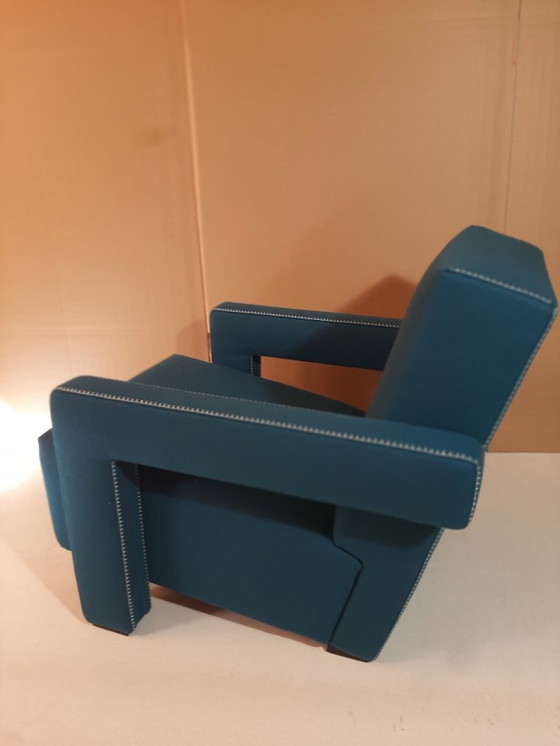 Image 1 of CASSINA 637 UTRECHT fauteuil (NIEUW, NOOIT GEBRUIKT) in 13L OTHANIO WOL met natuurlijke draadstiksels en paardenpunt