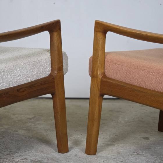 Image 1 of Deux fauteuils lounge danois vintage Ole Wanscher « Senator » des années 1960