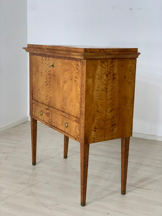 Image 1 of Biedermeier secretaire schrijfkast ladekast rond 1830