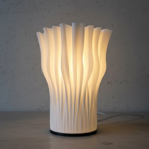 Sculptural table lamp – warm ambient light