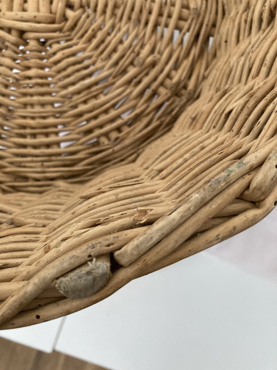 Image 1 of Vintage kinderstoel van rotan uit de jaren 80