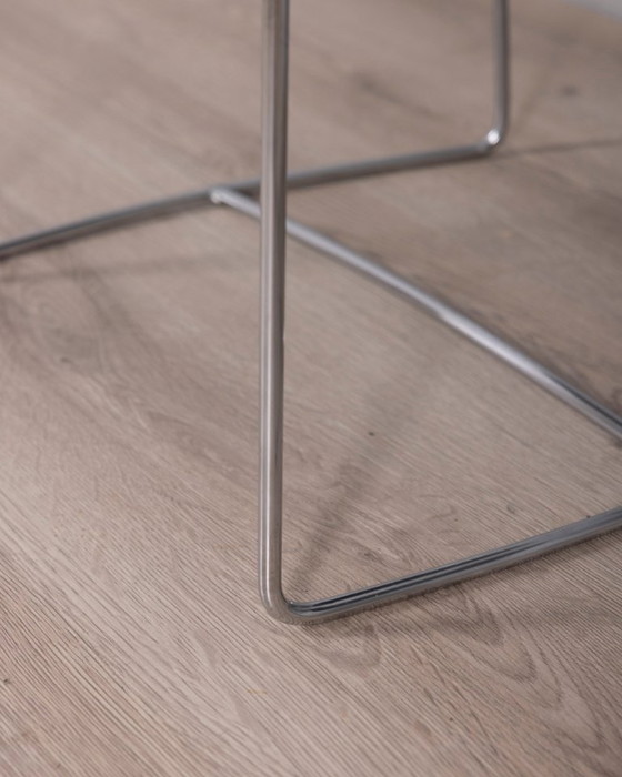 Image 1 of Een paar vintage leren stoelen uit de jaren 90, ontworpen door Segis Italia.