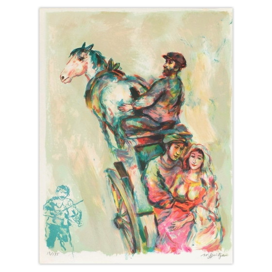 Image 1 of Walter SPITZER Les mariés Signed lithograph 1980