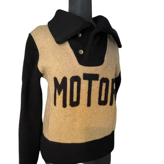 Maglione unisex da motociclista in stile anni '20 - Un pezzo chic Murderdrome Maglione in maglia di lana (photo 3 of 11)
