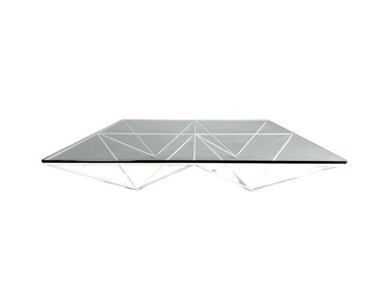 Image 1 of Coffee table B&B Italia Paolo Piva metal glass design classic 1980