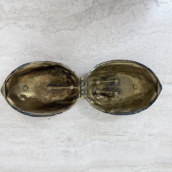 Image 1 of Brass Walnut Shaped Nut Cracker, 1970's