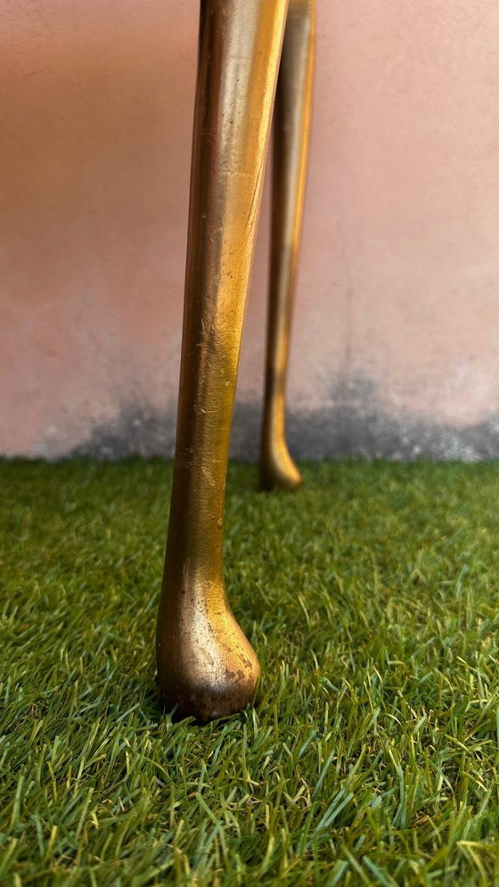 Image 1 of Mesa auxiliar italiana ornamentada de estilo renacimiento rococó - Década de 1950-1970