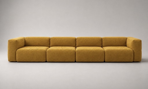 Viccarbe Savina, Victor Carrasco, 4-Piece - Kvadrat Steelcut Trio – modulaire banken, Textile