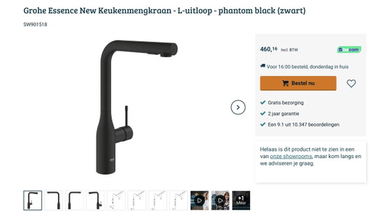 GROHE Essence Küchenarmatur – Wie neu – Schwarz – Dekorative Objekte, Metal (photo 5 of 5)