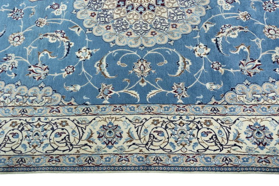 Image 1 of Squisito tappeto orientale Nain 9La con contenuto di seta - 301 x 196 cm - Annodato a mano