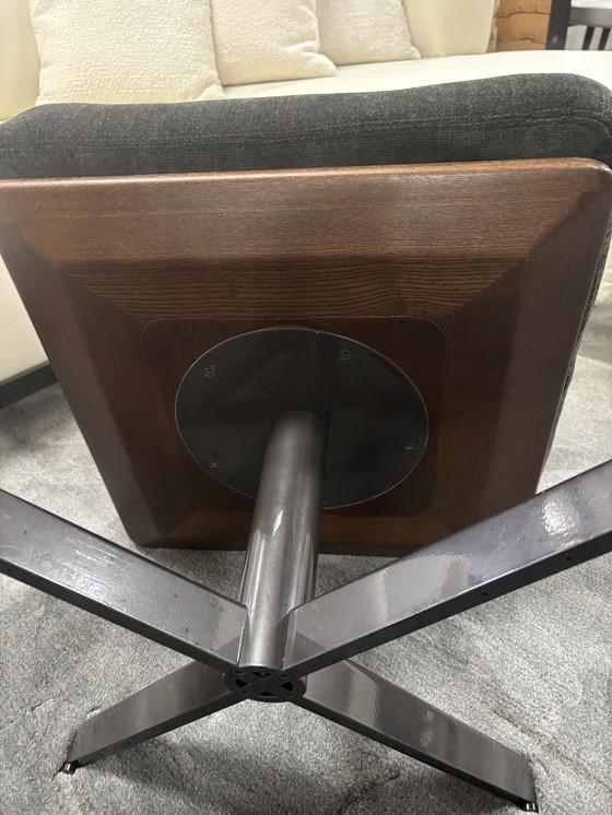 Image 1 of Minotti Coley Soft Lounge Chair + Ottoman - Tissu G Louisiana Velours