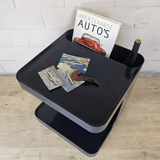 Image 1 of Vintage Itilian design GAME side table Marcello Siard / Collezoni Longata space age bar table / magazine table