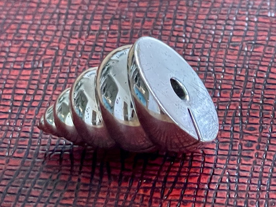 Image 1 of Set of 12 vintage shell-shaped place card holders