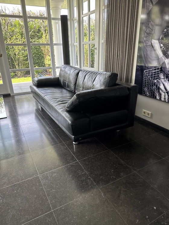 Image 1 of Divano in pelle Rolf Benz nero
