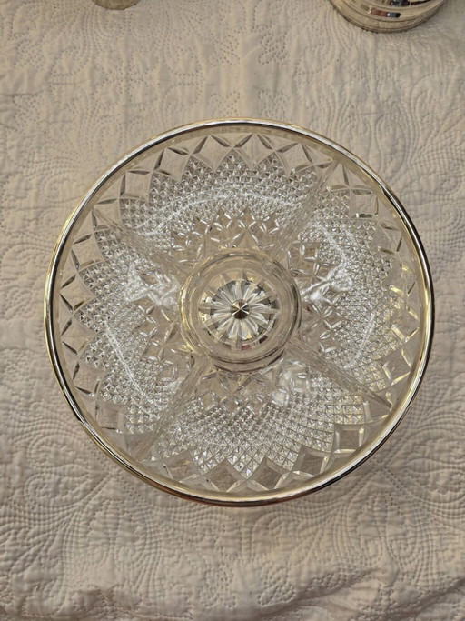 3-piece silver-plated metal appetizer set – tafelaccessoires, Glass (photo 2 of 5)