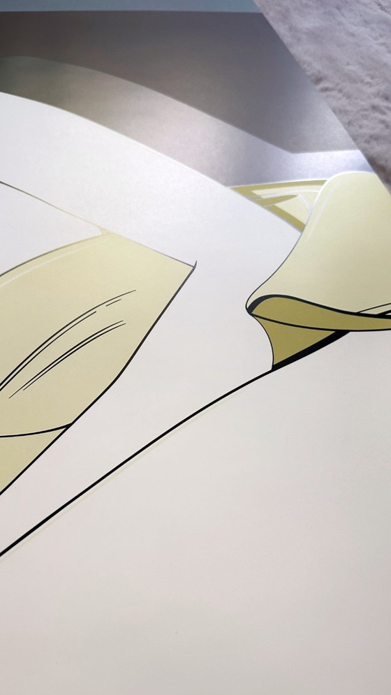 Image 1 of Patrick Nagel 80s poster kunstdruk litho Yellow Blanket