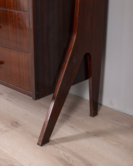 Image 1 of Pagina 1 di 29 Credenza alta in legno vintage anni '50 disegnata da Umberto Mascagni