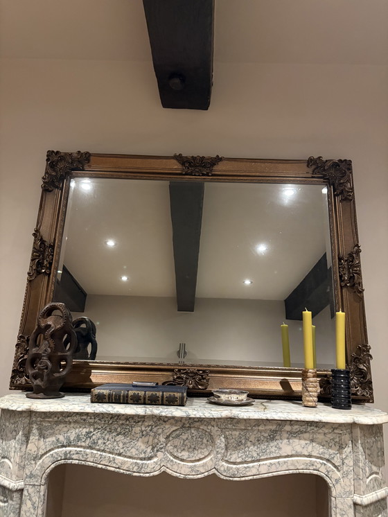 Image 1 of Rocaille Facet Mirror—Hand-Finished Bronze (118 × 88 cm)