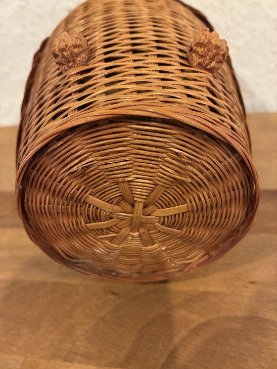 Image 1 of Owls made from rattan and wood