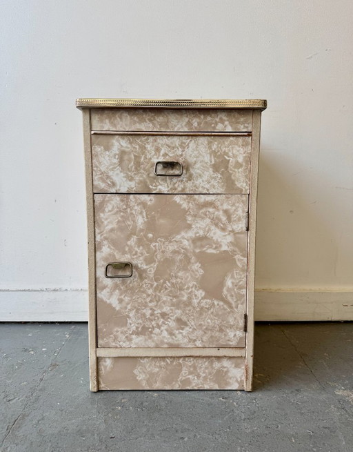 Vintage Bedside Table with Drawer