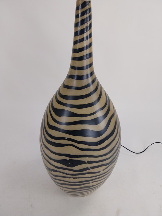Image 1 of 1 x fiberglass floor lamp "zebra" 80cm high