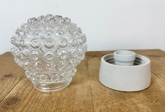 Plafonnier vintage en porcelaine blanche, années 1970 – Ceramic, Glass (photo 6 of 13)