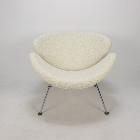 Image 1 of Vintage fauteuil en voetenbank van Pierre Paulin voor Artifort, jaren 1980