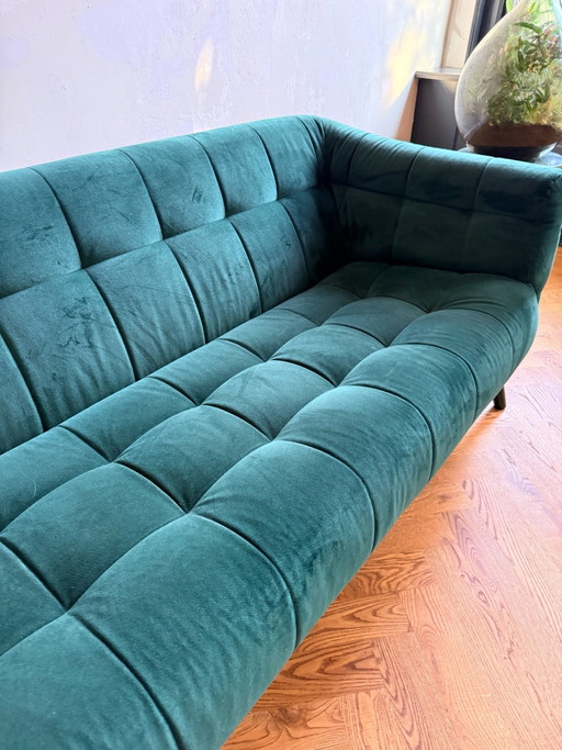 3-Sitzer dunkelgrünes Sofa