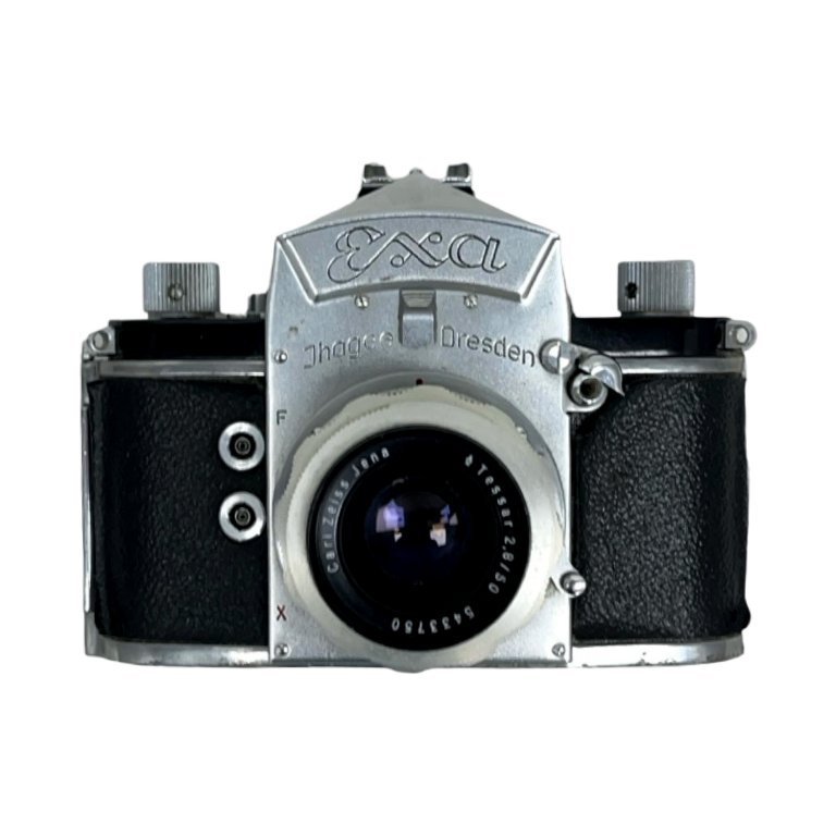 Duitse EXA Ihagee Dresden + Carl Zeiss Jena Tessar 2.8/50 camera