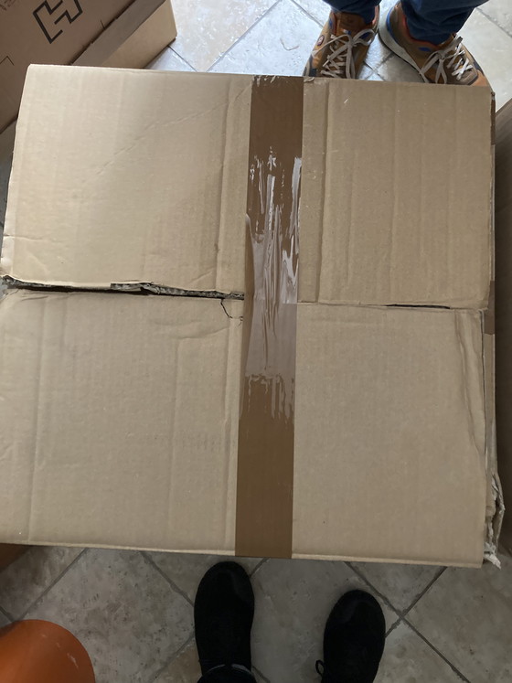 Image 1 of Vintage 1960s Clichy Blue Glass Table or Hanging Lamp