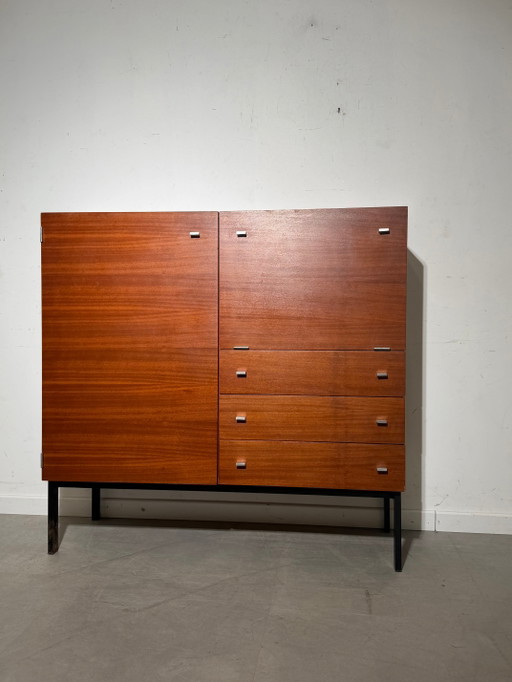 Vintage Mid-Century Highboard in Teak | 1960s Storage Cabinet – opbergkast (photo 2 of 6)
