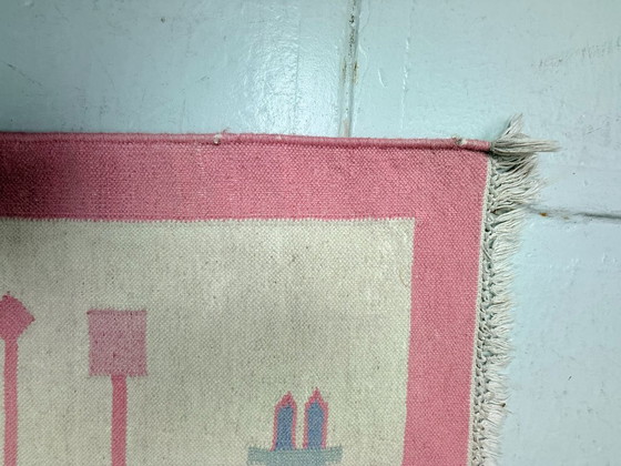 Image 1 of Tappeto Kilim vintage, lana e cotone, stile folk, Polonia, anni '70