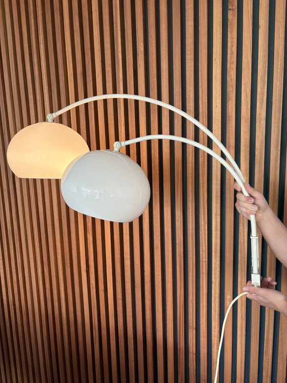 Image 1 of Dijkstra vintage dubbele wandlamp