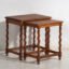 Zweedse eiken nesttafels (ca. 1900) #128 – Bijzettafels, Scandinavian (photo 16 of 40)