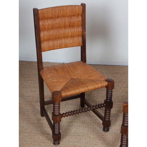 Image 1 of Pareja de sillas al estilo de Charles Dudouyt, 1950