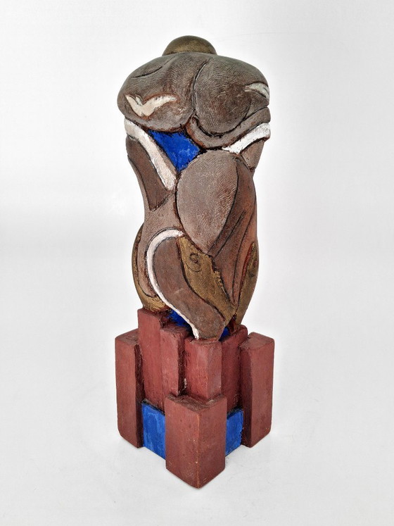 Beeld Sculptuur Hout – Beeldhouwkunst, Wood (photo 4 of 11)