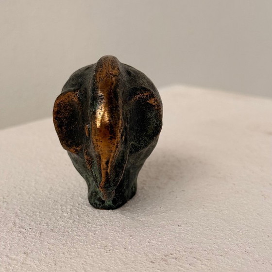 Image 1 of Bronzen sculptuur olifant