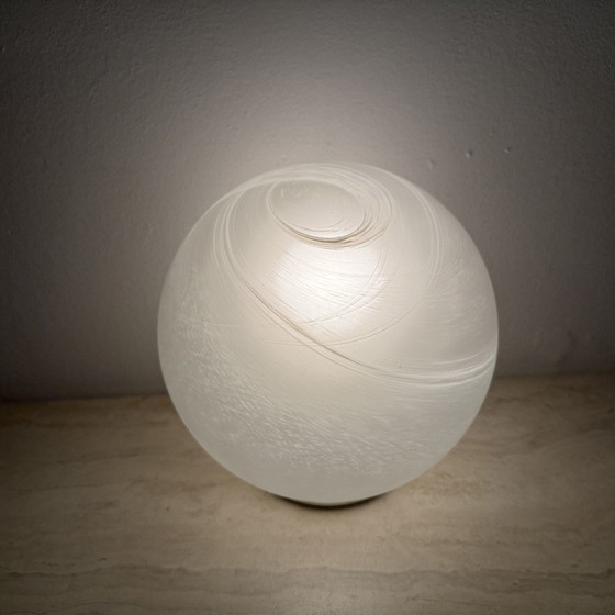 Image 1 of Lampada da tavolo vintage in vetro Wofi Leuchten Mars